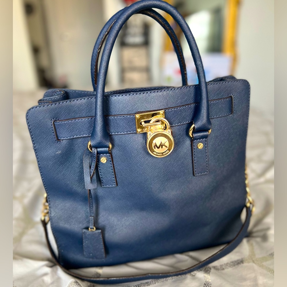 Navy Blue Michael Kors Bag